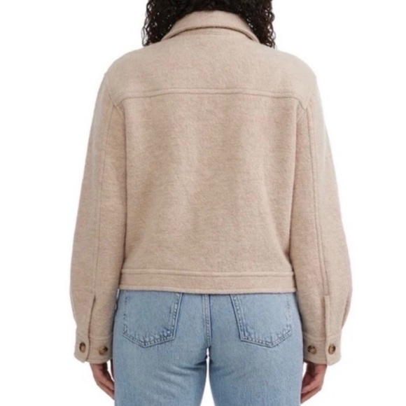 NWT🤍🤎Hunter Cream Wool Jacket - Picture 3 of 10